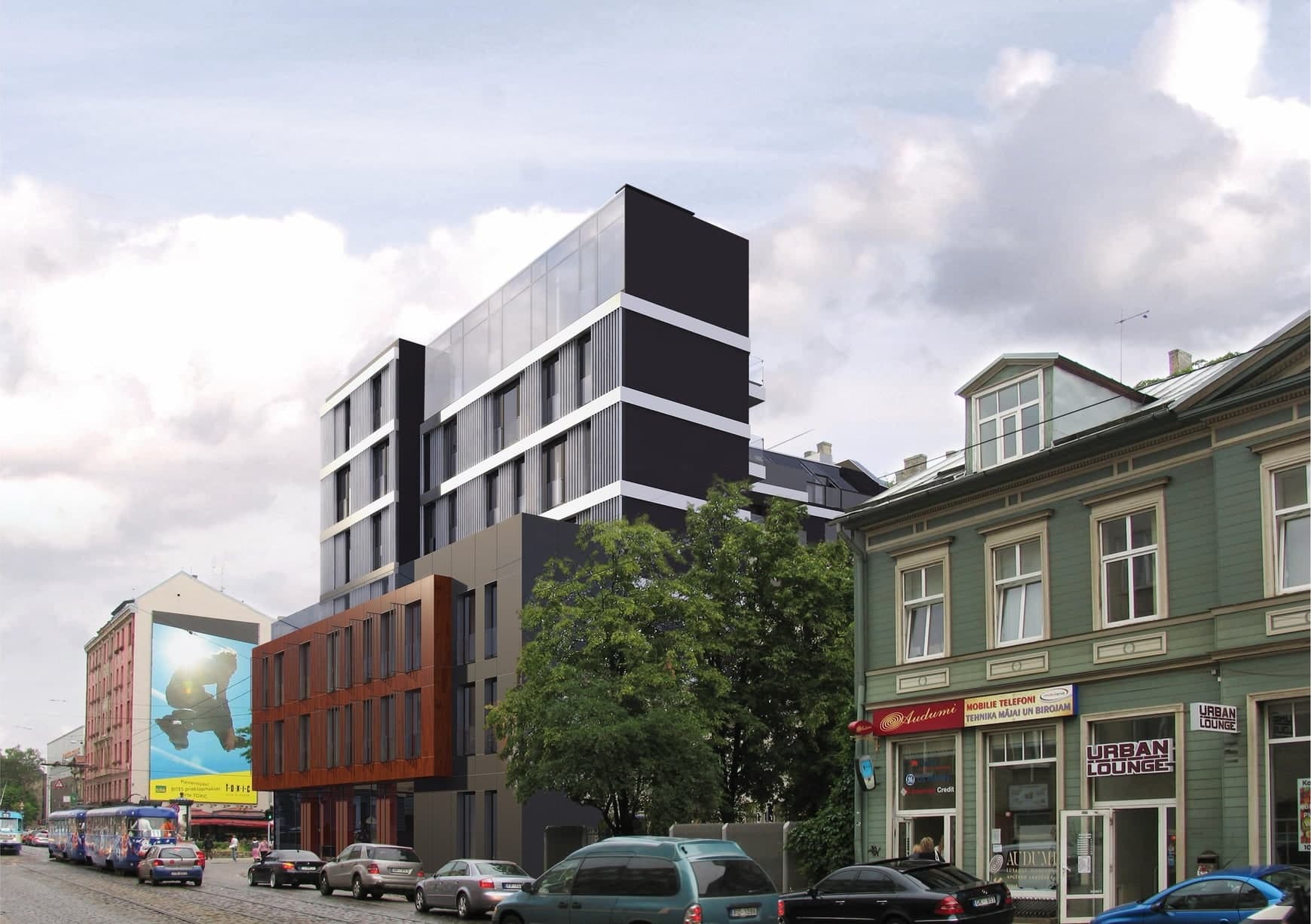 Barona 72 — street view of the residential complex.